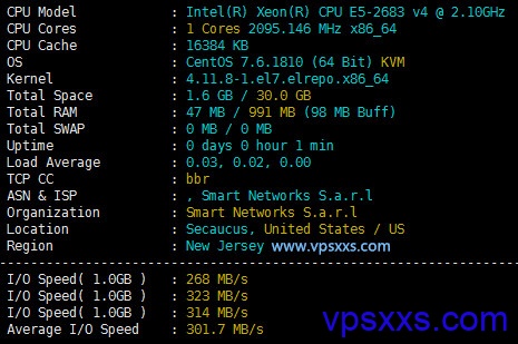 DeepVM香港vps硬件测试