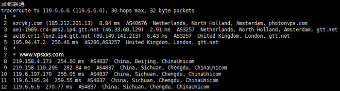 shockhosting荷兰vps联通回程