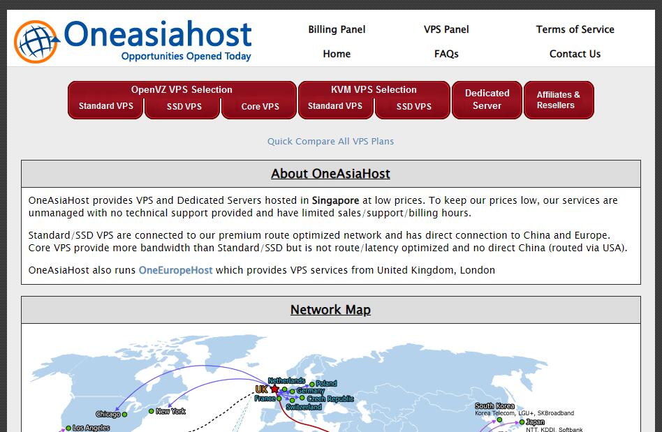 OneAsiaHost新加坡VPS怎么样测评介绍插图