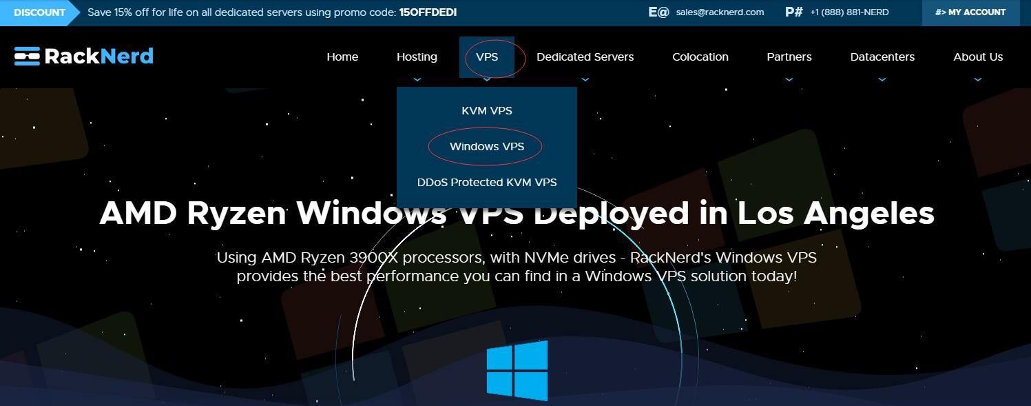 RackNerd美国Windows VPS推荐 – CN2 GIA线路7折优惠插图4