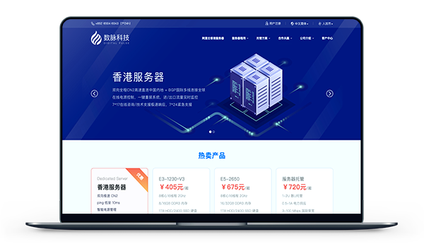 数脉科技 – 香港CN2+BGP 带宽10M 月付432元插图