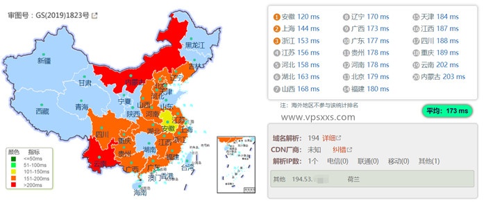 virtono美国洛杉矶vps国内ping