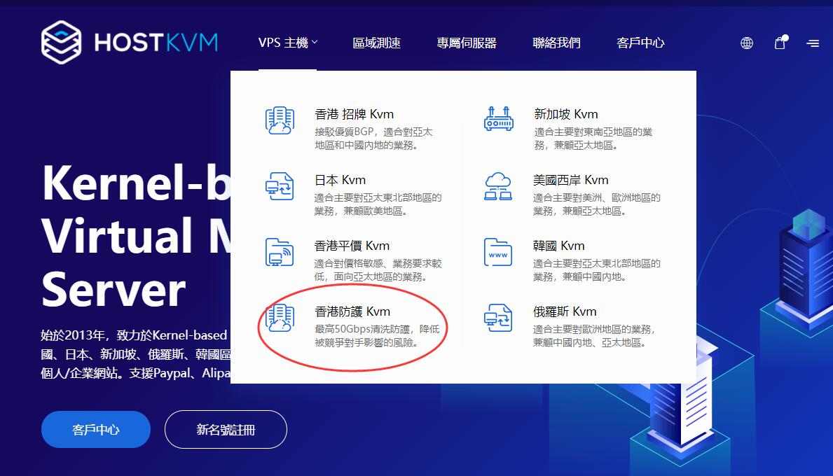 HostKVM香港高防VPS推荐 – 50Gbps防护支持插图4