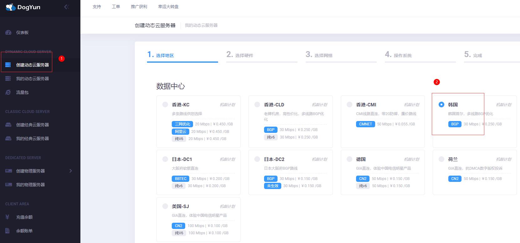 DogYun韩国VPS推荐- CN2线路插图3