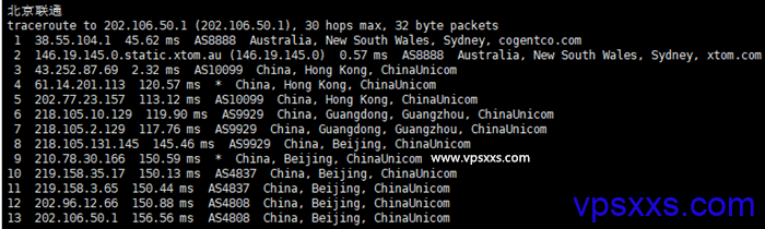 HostKVM澳大利亚vps联通回程