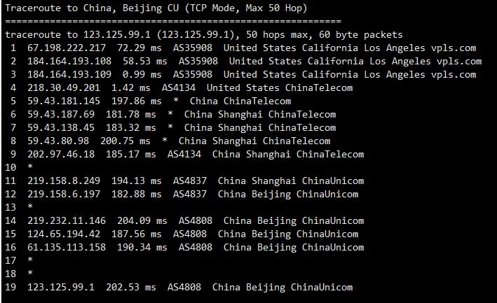 热网互联美国VPS详细测评 – 三网CN2 GIA线路插图4