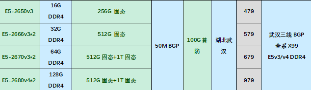 HoRain上新武汉BGP高防