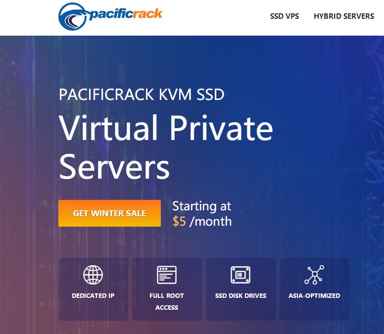 pacificrack：美国站群VPS，中国优化线路，$50/月，免费快照/支持Windows插图