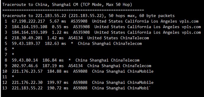 热网互联美国VPS详细测评 – 三网CN2 GIA线路插图5