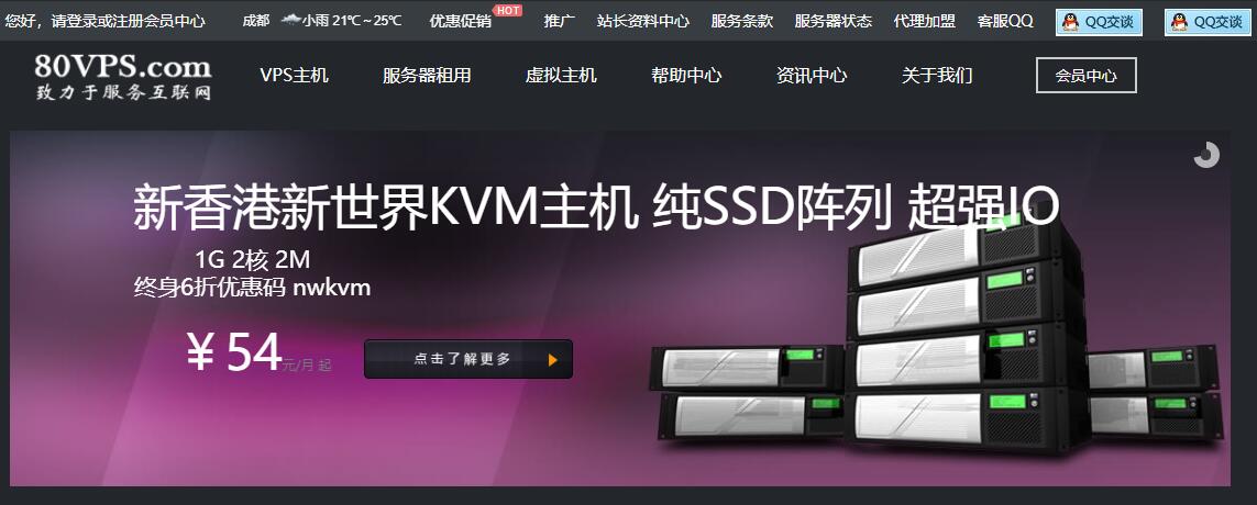 80VPS香港VPS详细测评插图