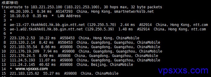 DeepVM香港vps移动回程